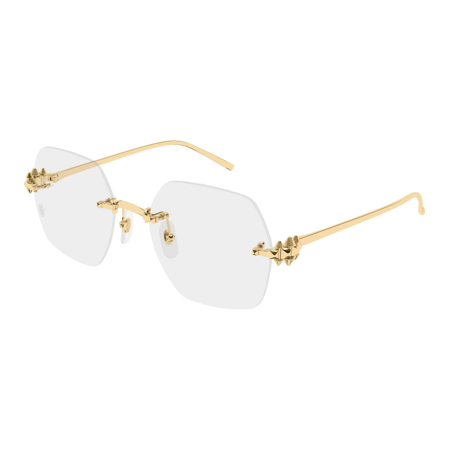 CARTIER CT0646 001 - Gold Square Eyeglasses for Women
