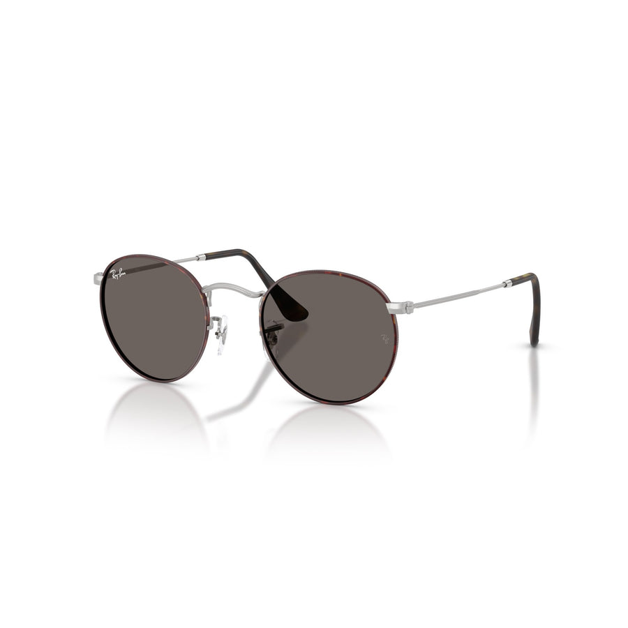 RAY BAN 3447 9277B1 - Brown/Silver Round Sunglasses for Men