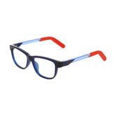 NIKE 5065 410 - Blue Rectangle Eyeglasses for Kids
