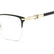 CAROLINA HERRERA HER 0384 RHL - Black Cateye Eyeglasses for Women