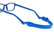 NANO ARCADE & CLIP 3010950SC - Blue / Navy Rectangle Eyeglasses for Kids