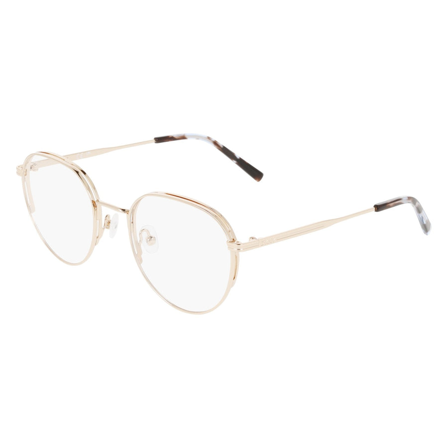 DKNY 1037N 717 - Gold Round Eyeglasses for Women