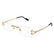 CARTIER CT0563 001 - Gold Rectangle Eyeglasses for Men