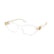 MIU MIU 03WV 15Z1O1 - Transparent Cateye Eyeglasses for Women