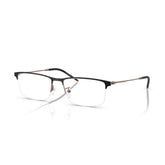 EMPORIO ARMANI 1168D 3006 - Black Rectangle Eyeglasses for Men