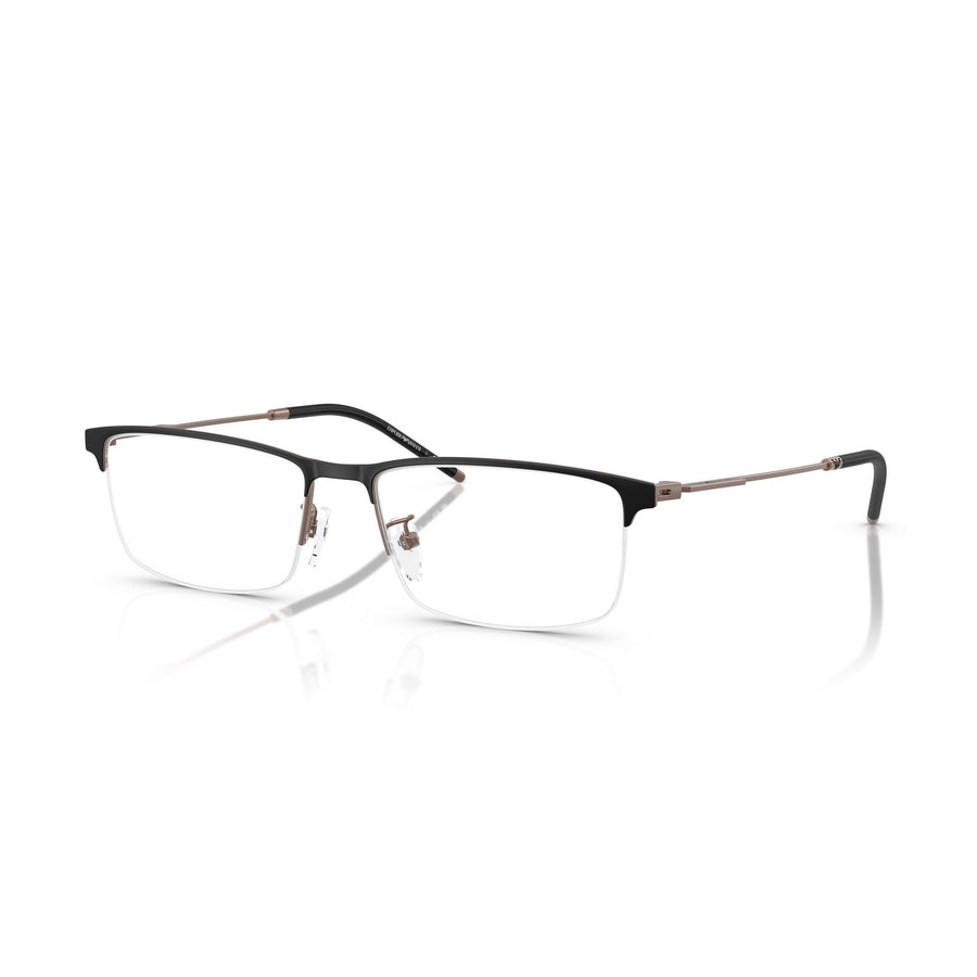 EMPORIO ARMANI 1168D 3006 - Black Rectangle Eyeglasses for Men
