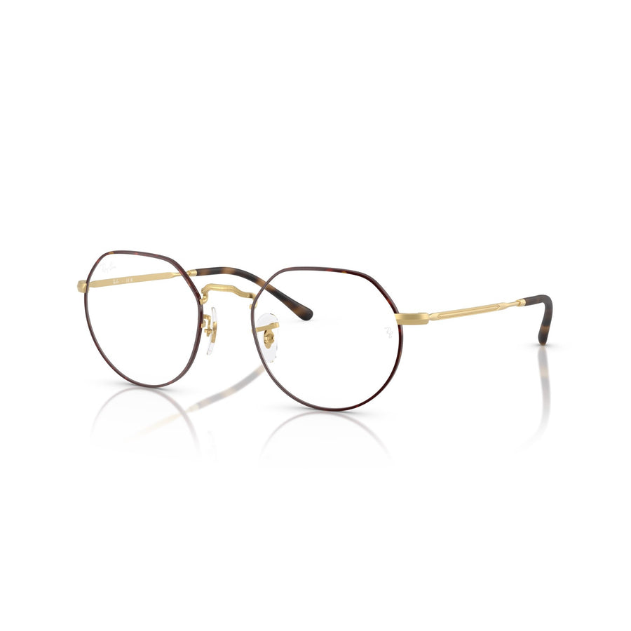 RAY BAN 6465 3188 - Brown / Gold Round Eyeglasses for Men