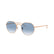 RAY BAN 3565 92023F - Gold Round Sunglasses for Men