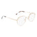 DKNY 1037N 717 - Gold Round Eyeglasses for Women
