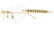 CARTIER CT0565 001 - Gold Cateye Eyeglasses for Women