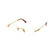 MIU MIU 53WV 5AK1O1 - Gold Oval Eyeglasses for Women