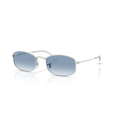RAY BAN 3832 003/3F - Silver Oval Sunglasses for Men