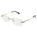 CARTIER CT0578 003 - Gold Rectangle Eyeglasses for Men