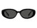 TOMMY HILFIGER TH 2344/S 807 - Black Oval Sunglasses for Women