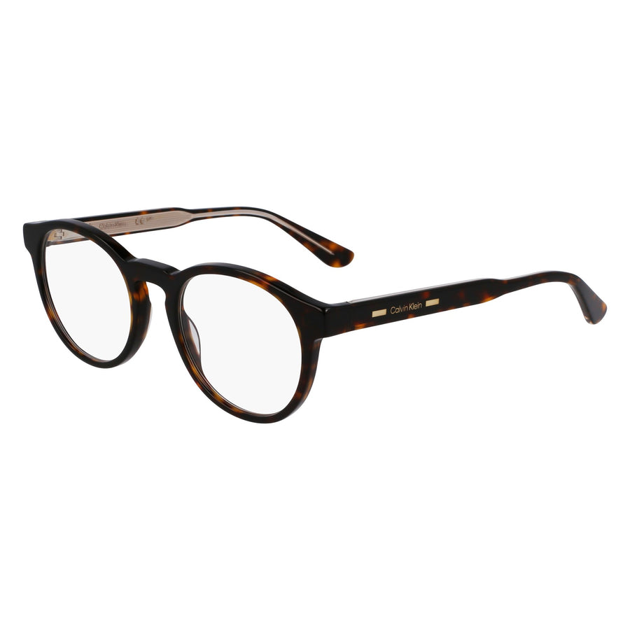 CALVIN KLEIN 24551MAG-SET+CLIP 206 - Brown / Torto Round Eyeglasses for Men