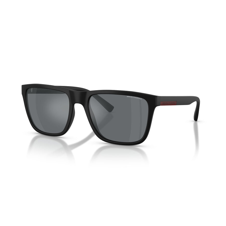 ARMANI EXCHANGE 4080S 80786G - Black Square Sunglasses for Men