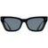 CALVIN KLEIN JEANS 25531 MAG-SET+CLIP 001 - Black Cateye Eyeglasses for Women