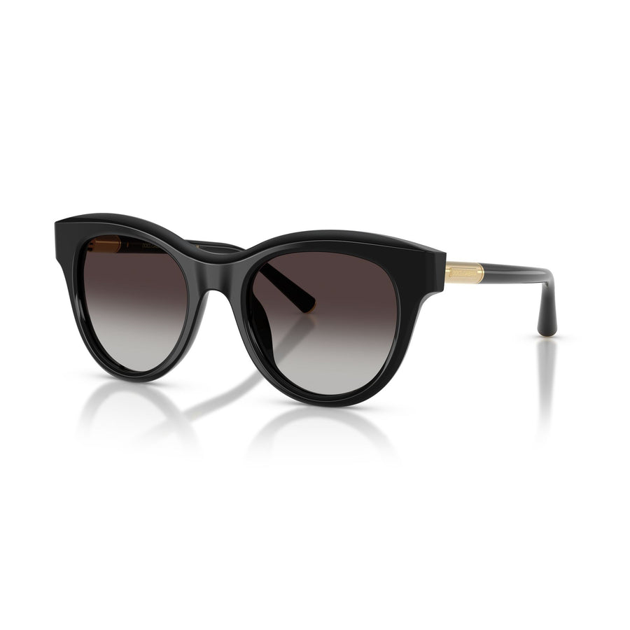 DOLCE & GABBANA 4518 501/8G - Black Cateye Sunglasses for Women