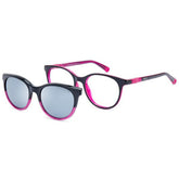NANO GLITCH & CLIP 830650SC - Mauve Round Eyeglasses for Kids