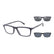 EMPORIO ARMANI 4160 50881W - Blue / Navy Rectangle Eyeglasses for Men