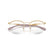 RAY BAN 7553 3218 - Gold Round Eyeglasses for Men