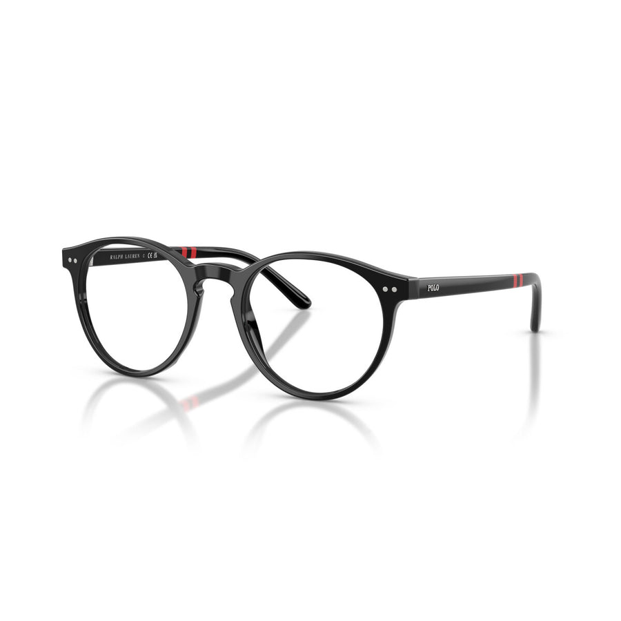 POLO RALPH LAUREN 2297 5001 - Black Round Eyeglasses for Men