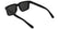 CALVIN KLEIN JEANS 25621S 001 - Black Rectangle Sunglasses for Men