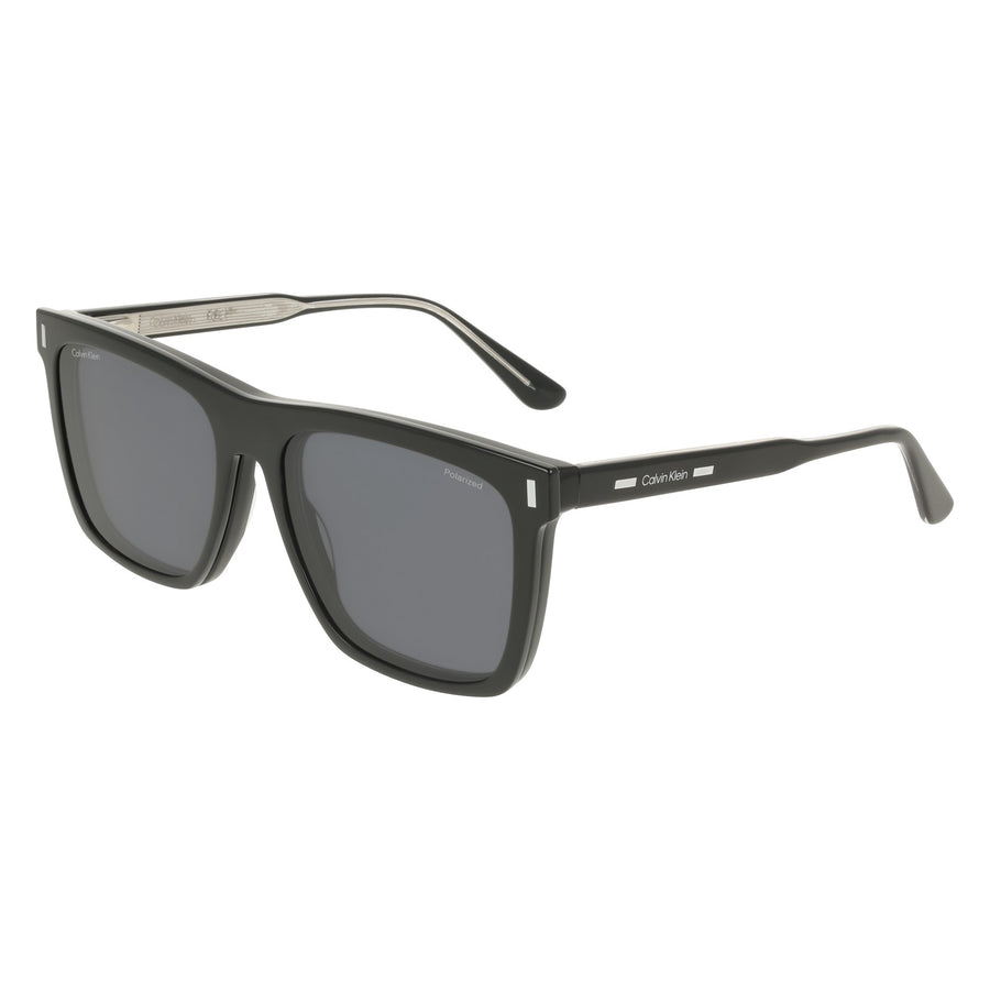 CALVIN KLEIN 25530 MAG-SET+CLIP 001 - Black Square Eyeglasses for Men