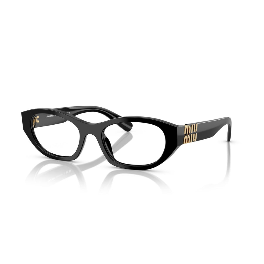 MIU MIU 03WV 16K1O1 - Black Cateye Eyeglasses for Women