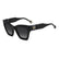 CAROLINA HERRERA HER 0327/S 807 - Black Cateye Sunglasses for Women