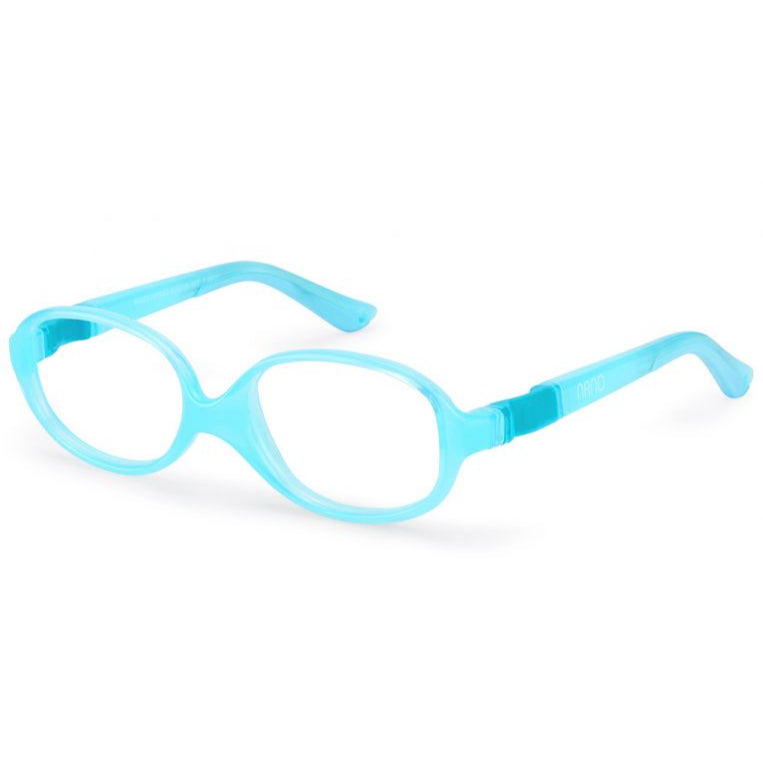 NANO CLIPPING 3140842 - Green / Turq Round Eyeglasses for Kids