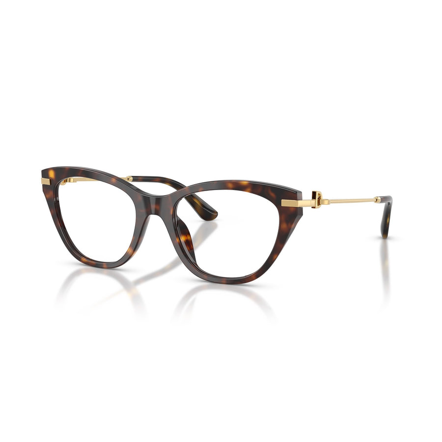 DOLCE & GABBANA 3428 502 - Brown / Torto Cateye Eyeglasses for Women