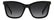 CAROLINA HERRERA HER 0394/G/S 807 - Black Rectangle Sunglasses for Women