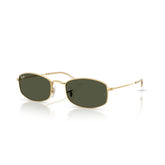 RAY BAN 3832 001/31 - Gold Oval Sunglasses for Men