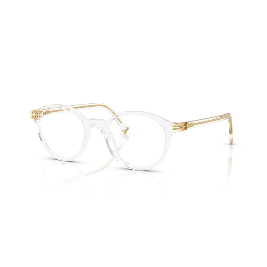 MIU MIU 02WV 15Z1O1 - Transparent Round Eyeglasses for Women