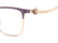 CAROLINA HERRERA HER 0398 BSU - Gold Cateye Eyeglasses for Women
