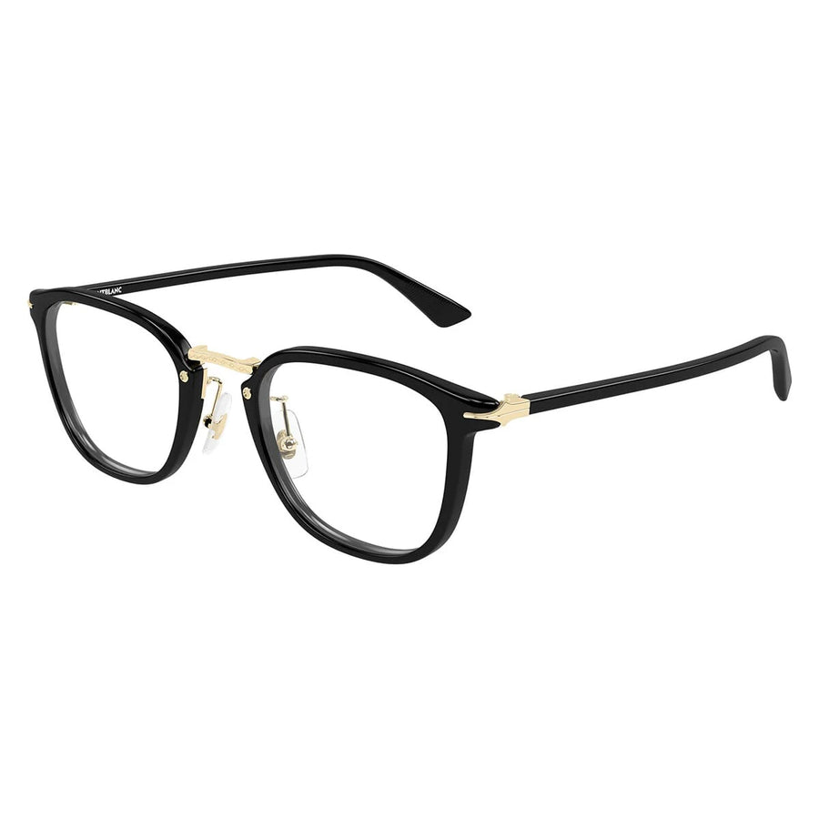 MONT BLANC 440 001 - Black Square Eyeglasses for Men