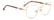 CAROLINA HERRERA HER 0383 DDB - Gold Square Eyeglasses for Women