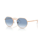 RAY BAN 3565 92023F - Gold Round Sunglasses for Men