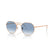 RAY BAN 3565 92023F - Gold Round Sunglasses for Men