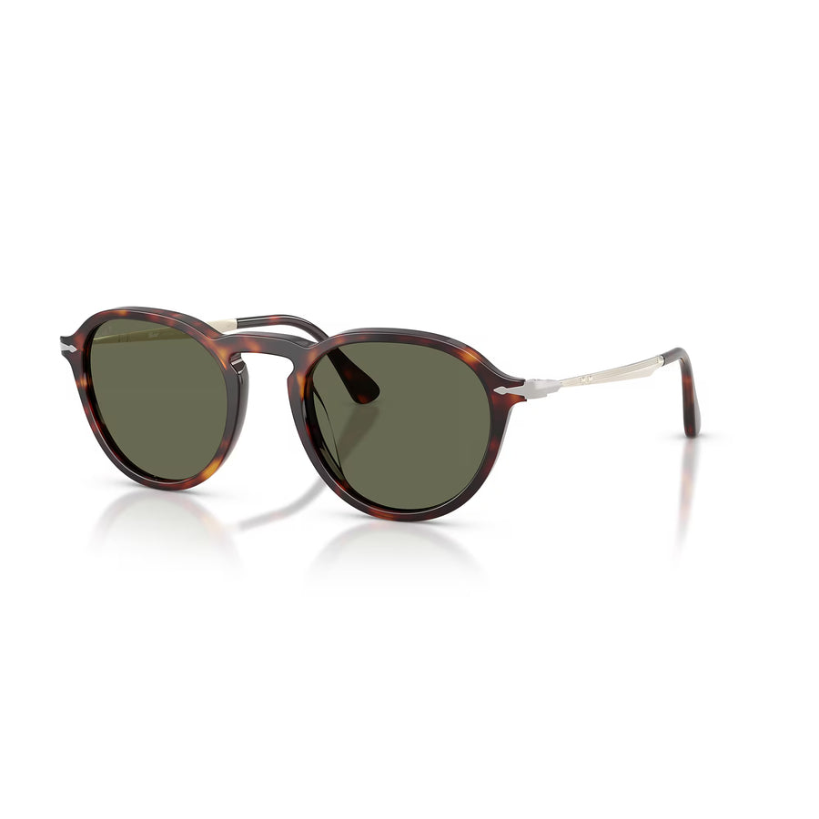 PERSOL 3383S 24/58 - Brown / Torto Round Sunglasses for Men