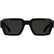 CALVIN KLEIN 25538S 001 - Black Rectangle Sunglasses for Men