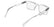 CALVIN KLEIN JEANS 26612 971 - Transparent Rectangle Eyeglasses for Men