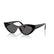 VOGUE 5655SU W44/87 - Black Rectangle Sunglasses for Women