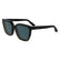 CALVIN KLEIN 25500S 006 - Black Square Sunglasses for Men