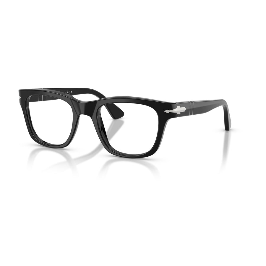 PERSOL 3389V 95 - Black Wayfarer Eyeglasses for Men