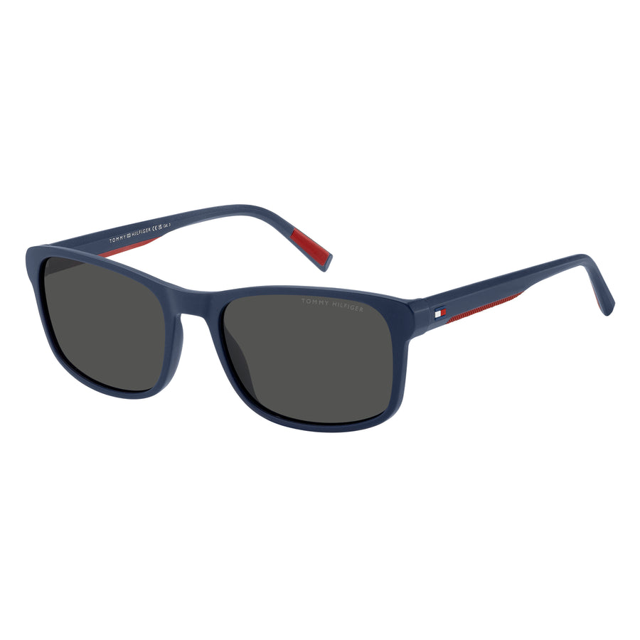 TOMMY HILFIGER TH 2325/S PJP/IR - Blue Rectangle Sunglasses for Men