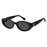 TOMMY HILFIGER TH 2344/S 807 - Black Oval Sunglasses for Women