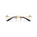 VERSACE 1305 1002 - Gold Oval Eyeglasses for Women