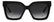 MISSONI MIS 0264/G/S 807 - Black Square Sunglasses for Women